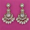 Indo Western Long Earring with Mehndi Plating