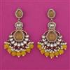 Indo Western Long Earring with Mehndi Plating