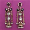 Indo Western Birds Earring with Mehndi Plating
