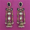 Indo Western Birds Earring with Mehndi Plating
