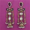 Indo Western Birds Earring with Mehndi Plating