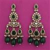 Indo Western Pearl Earring With Mehndi Plating
