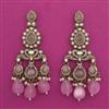 Indo Western Pearl Earring With Mehndi Plating