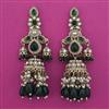 Indo Western Pearl Earring With Mehndi Plating