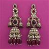 Indo Western Pearl Earring With Mehndi Plating