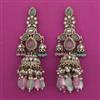 Indo Western Pearl Earring With Mehndi Plating