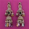 Indo Western Pearl Earring With Mehndi Plating