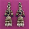 Indo Western Pearl Earring With Mehndi Plating