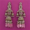 Indo Western Pearl Earring With Mehndi Plating