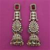 Indo Western Jhumki With Mehndi Plating