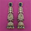 Indo Western Jhumki With Mehndi Plating