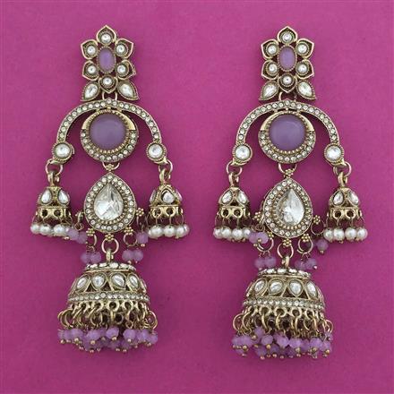 Indo Western Jhumki With Mehndi Plating