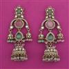 Indo Western Jhumki With Mehndi Plating