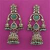 Indo Western Jhumki With Mehndi Plating