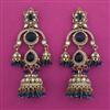 Indo Western Jhumki With Mehndi Plating