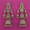 Indo Western Jhumki With Mehndi Plating