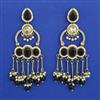 Indo Western Long Earring with Mehndi Plating