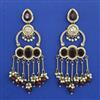 Indo Western Long Earring with Mehndi Plating