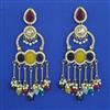 Indo Western Long Earring with Mehndi Plating