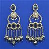 Indo Western Long Earring with Mehndi Plating