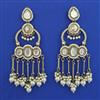 Indo Western Long Earring with Mehndi Plating