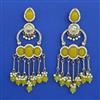 Indo Western Long Earring with Mehndi Plating