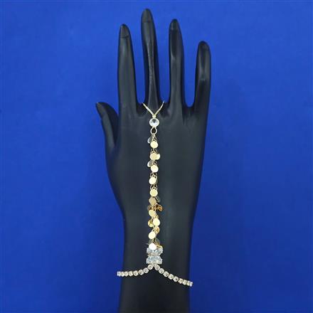 Indo Western Delicate Hath Pan with Rhodium Plating Gold Plating