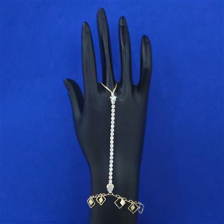 Indo Western Delicate Hath Pan with Rhodium Plating Gold Plating