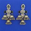 Indo Western Jhumki with Mehndi Plating