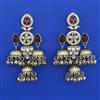Indo Western Jhumki with Mehndi Plating