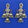 Indo Western Jhumki with Mehndi Plating