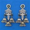 Indo Western Long Earring with Mehndi Plating