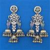 Indo Western Long Earring with Mehndi Plating