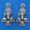 Indo Western Long Earring with Mehndi Plating