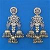 Indo Western Long Earring with Mehndi Plating