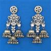 Indo Western Long Earring with Mehndi Plating
