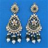 Indo Western Long Earring with Mehndi Plating