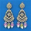 Indo Western Long Earring with Mehndi Plating