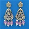 Indo Western Long Earring with Mehndi Plating