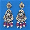 Indo Western Long Earring with Mehndi Plating