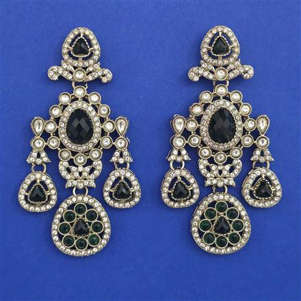 Indo Western Classic Earring with Mehndi Plating