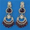 Indo Western Chand Earring with Mehndi Plating