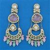 Indo Western Chand Earring with Mehndi Plating