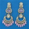 Indo Western Chand Earring with Mehndi Plating