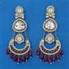 Indo Western Chand Earring with Mehndi Plating