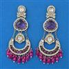 Indo Western Chand Earring with Mehndi Plating