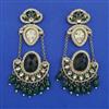Indo Western Long Earring with Mehndi Plating