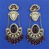 Indo Western Long Earring with Mehndi Plating