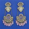 Indo Western Long Earring with Mehndi Plating