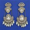 Indo Western Long Earring with Mehndi Plating
